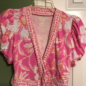 Lilly Pulitzer sailynn top only beachy blooms